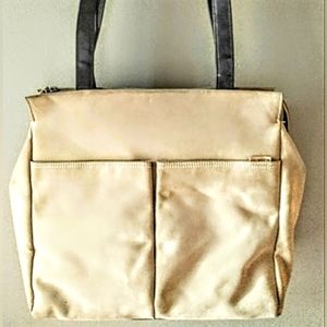 Vintage Liz Claiborne Bag Army Khaki Color Leather Straps